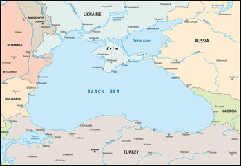 Black sea map