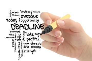 deadline word cloud