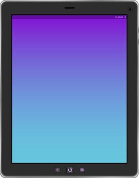 tablet computer pc isolated on the white backgrounds