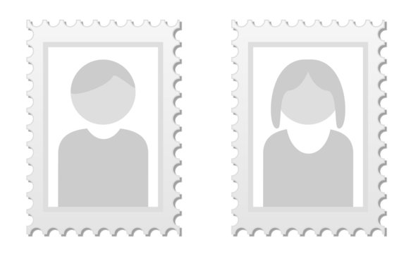 2 Bilder als Platzhalter für Userbild von Mann und Frau