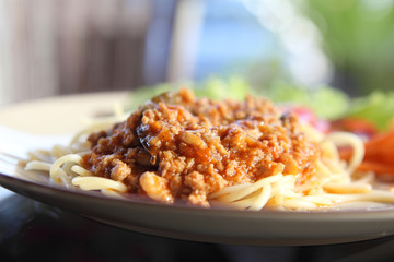 spaghetti beef bolognese
