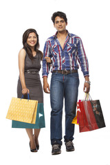 Couple with Shopping Bag