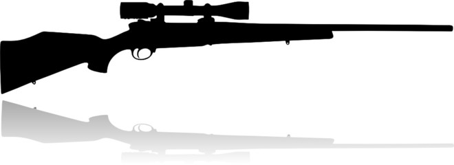 Sniper scope rifle - obrazy, fototapety, plakaty