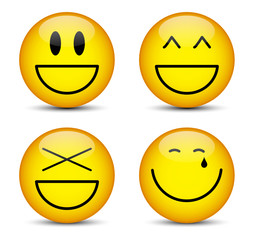 Lachende Smileys