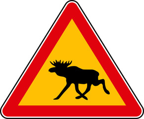 Elk sign vector illustration