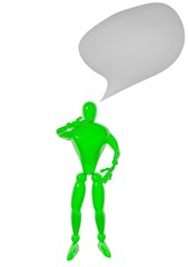 Place area for your ideas 3d rendered