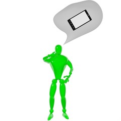 Place area for your ideas 3d rendered