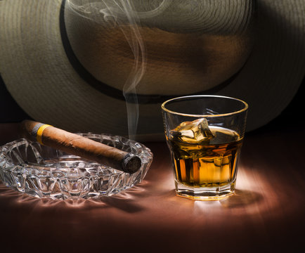 Rum and cigar