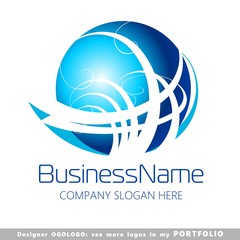 abstract business logo vector