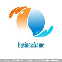abstract business logo vector