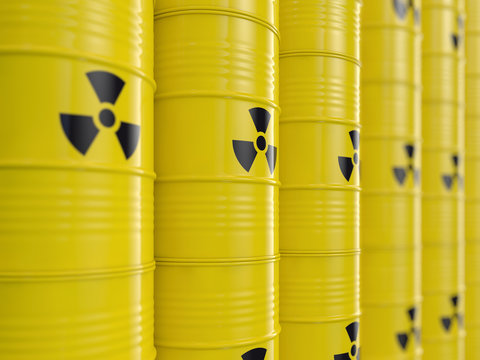 Atommüll Tonnen - nuklearer Abfall
