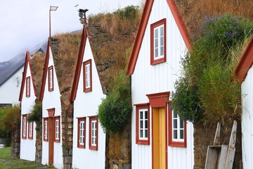 Iceland - old turf covered houses