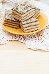 Chocolate Dessert cake nuts