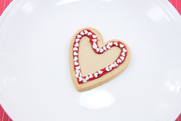Valentine heart cookie