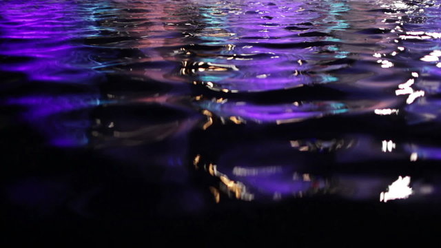 Colorful water surface.
