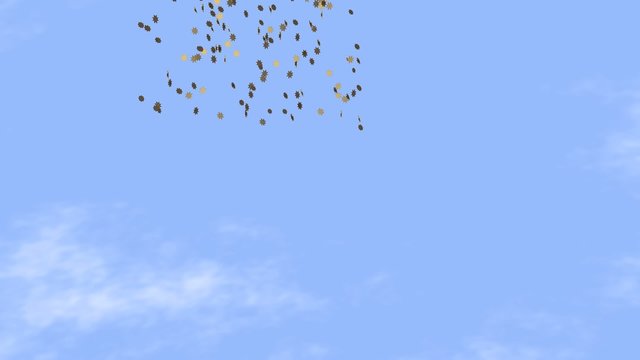 Fallende Sterne im Himmel