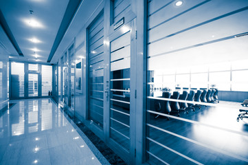 office corridor door glass