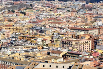 Fototapeta premium Rione Prati visto dalla Cupola di San Pietro