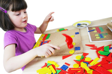 Montessori puzzle. Preschool.