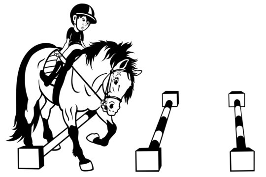 cavaletti black white