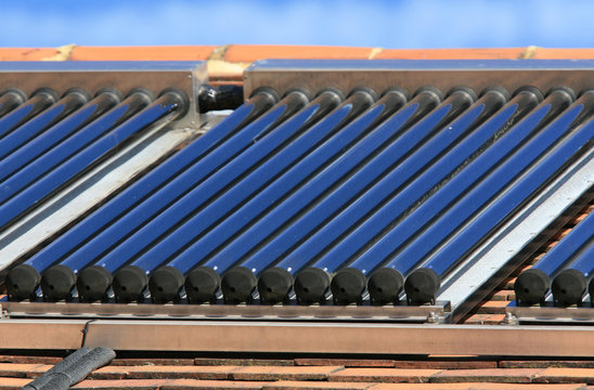 Solar Hot Water Glass Tube Panel Array