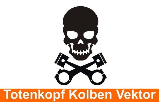 Totenkopf Kolben Vektor