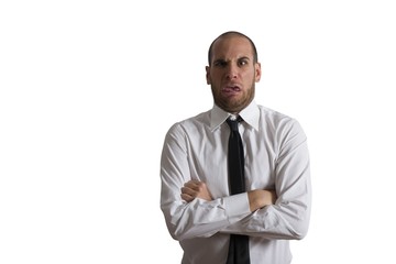 Disgusted businessman