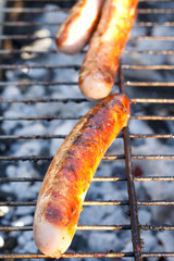 Sausage on the grill