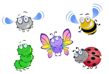 Набор из насекомых