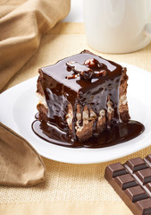 cream chocolate fruit cake sweet food dessert