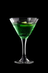 Apple-melon martini coctail