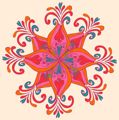 circle background with many details