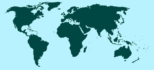 Fototapeta premium Map of the world