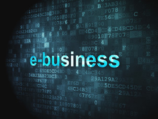 Fototapeta premium Business concept: E-business on digital background