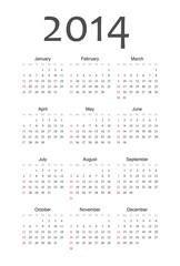 Simple calendar