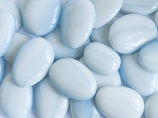 blue round stones