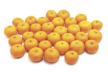 Group of Tangerine, Chinese Mandarin Orange, Citrus tangerina is