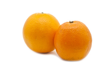 Orange Group of Two isolated on white