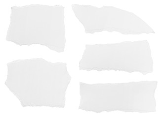 white paper ripped message background