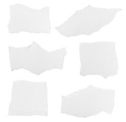 white paper ripped message background