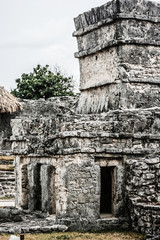 Ancient Mayan Architecture and Ruins in Tulum,Mexico