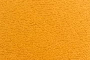 Fotobehang Bright Yellow Faux Leather Texture © Vidady