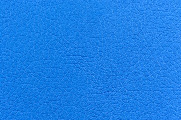 Bright Blue Leather Background Texture