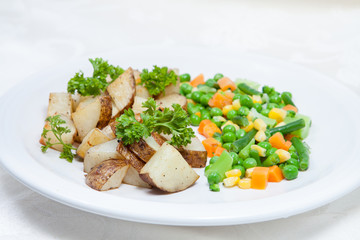 potato and vegetables