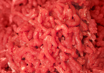 Background texture of homemade fresh chopped meat