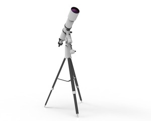 Telescope Isolated on White Background