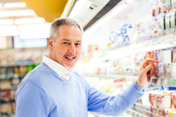 Man in a supermarket