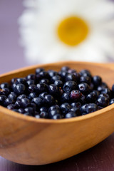 Fresh juicy blueberry fruits
