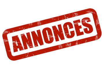 Grunge Stempe rot ANNONCES