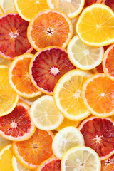 Citrus fruits background